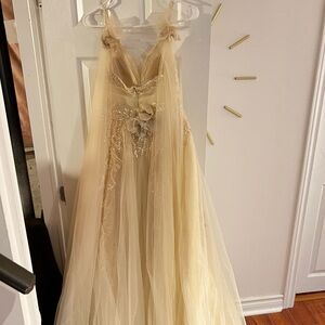 Gold Ball Gown Dress